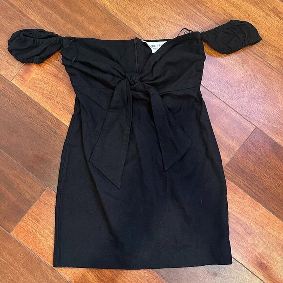 Maurie + Eve Black Pablo Mini Dress Size 2 - Picture 1 of 6